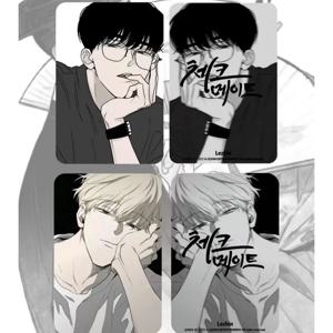 4 개/대 한국 만화 Lomo 카드 정은성, 이수현 만화 캐릭터 3 인치 사진 카드 팬 선물