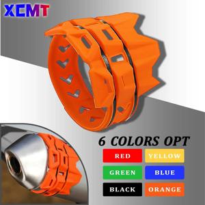 배기 테일 파이프 보호대 커버 가드 KTM EXC EXCF XC XCF XCW SX SXF TPI 6 일 125 200 250 300 350 450 500 Universal