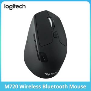 로지텍 철인 3 종 경기 멀티 디바이스 무선 마우스, 블루투스 USB 통합 리시버, 노트북 PC 맥 아이패드OS용, M720, 1000 DPI, 8 버튼