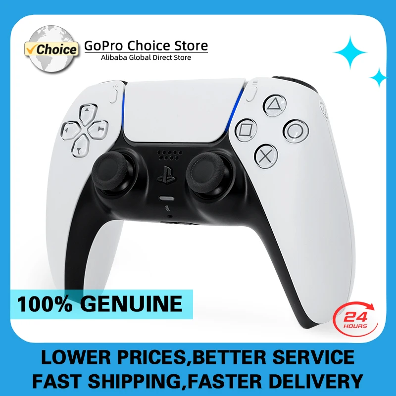 100% 오리지널 Sony Ps5 리모컨 Playstation 5 게임 콘솔 액세서리 컨트롤러 DualSense 무선 Ps5 컨트롤러