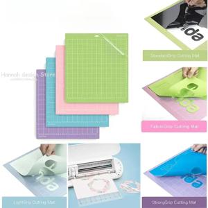 PVC 접착 커팅 매트 베이스 플레이트 도구 패드, 크리컷 메이커, 메이커 3, 익스플로러 3, 에어 2, 에어 1, DIY 기계 컬러 매트