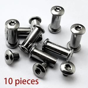 10 조각 접는 칼 나사 리벳 Diy 칼 재료 만들기 M3 생크 슬롯 나사 잠금 나사 스테인레스 스틸