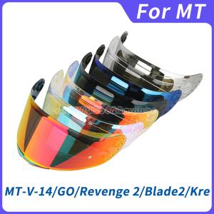 오토바이 헬멧 바이저 UV 방지 PC 바이저 렌즈, MT V-14 Rapide Targo Blade 2 용 클리어 스모크 다크 교체 바이저, v14 모델