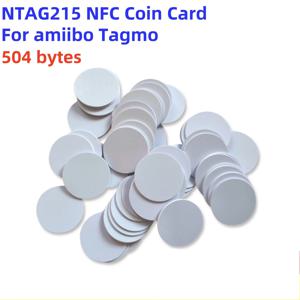 Amiibo Tagmo 스위치 NFC 카드 dia.25mm 용 504 바이트가 포함 된 Ntag215 NFC 코인 태그 키 태그