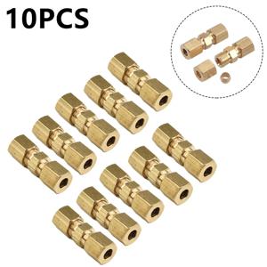 플레어링이없는 10pcs 브레이크 라인 커넥터 4.75mm 3/16 새로운 브레이크 라인 자동차 액세서리에 대한 유용한 브레이크 라인 커넥터
