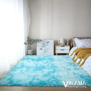 VIKAMA 미니멀리스트 스타일 가벼운 럭셔리 카펫, 침실 침대 옆 플러시, 부드럽고 푹신한 거실, 소녀 공부 쉬운 관리 바닥 매트
