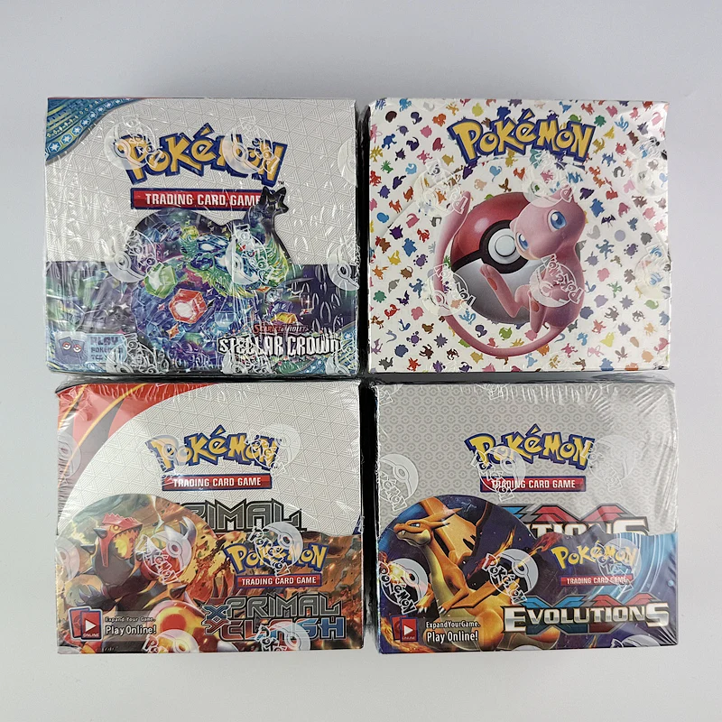 360 개/상자 포켓몬 카드 151 XY Evolutions 포켓몬 부스터 박스 Collectible Tradiner 카드 게임 장난감 어린이를위한