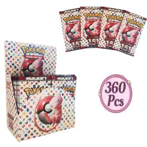 360Pcs 포켓몬 스칼렛 & 바이올렛 151 카드 빛나는 운명 스타일 부스터 배틀 카르테 트레이딩 게임 컬렉션 카드 장난감 어린이 선물