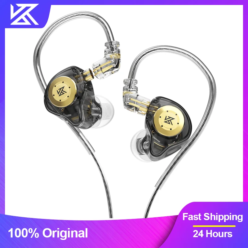 KZ EDX Pro 이어폰 다이나믹 이어폰 모니터 HiFi 유선 헤드폰 베이스 스테레오 게임 음악 귀마개 Noice 취소 헤드셋