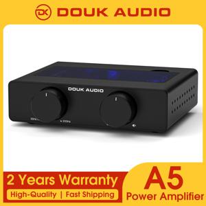 Douk Audio A5 TPA3255 스테레오 앰프 HiFi 오디오 클래스 D 앰프 하이 패스 필터 홈 파워 데스크 앰프 300W 32V/5A 전원 공급 장치 포함