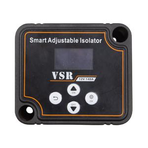 12V 140A 듀얼 배터리 스마트 아이솔레이터 LCD 디스플레이 VSR 자동차 릴레이 전압 설정 캠핑카 RV 용 디지털 전압 감지 릴레이