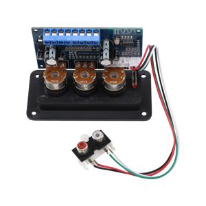 Y06A 2.1 채널 디지털 전력 증폭기 보드 + AUX 오디오 케이블 2x25W + 50W BT5.0 서브우퍼 클래스 D 증폭기 보드 DC12-20V