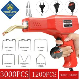 3000/1200/200pcs 핫 스테이플러 플라스틱 용접 기계 자동차 범퍼 수리 키트 PVC 플라스틱 수리 핫 스테이플러 스테이플 납땜 총