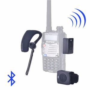 워키 토키 무선 이어폰 블루투스 헤드셋 Kenwood TYT Baofeng 888S UV-82 UV5R 용 양방향 라디오 BT 헤드폰 이어폰