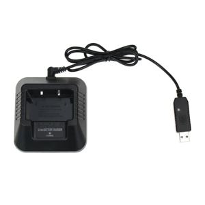 100% 원래 USB 어댑터 UV-5R 충전기 Pofung 양방향 라디오 UV5R 워키 토키 Baofeng UV 5R 리튬 이온 배터리 충전기 액세서리