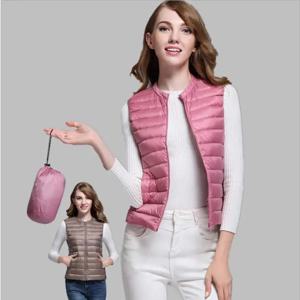 겨울 여성 슬림 다운 오리 따뜻한 코트 자켓 민소매 조끼 양복 조끼 veste femme manteau femme hiver