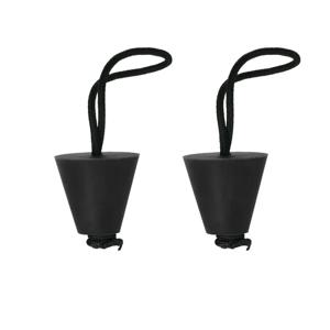 2PC 카약 카누 해양 보트 딩기 scupper 플러그 배수구 스토퍼 키트 (코드 로프 포함)
