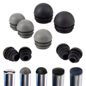 플라스틱 튜브 삽입 플러그 16-50mm 라운드 강철 파이프 끝 블랭킹 캡 미끄럼 방지 가구 다리 장식 먼지 커버 바닥 보호기