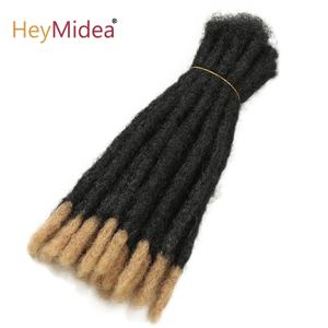 10 인치 합성 Dreadlocks 크로 셰 뜨개질 머리띠 머리 수제 Locs 남성과 여성을위한 힙합 스타일 Ombre Braiding 가발 확장 그는