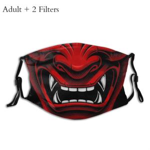 Oni Japan Samurai Demon Mascarilla Masque 페이셜 마스크 일본 Oni Demon Masks Fation Mouth Mask With Filters