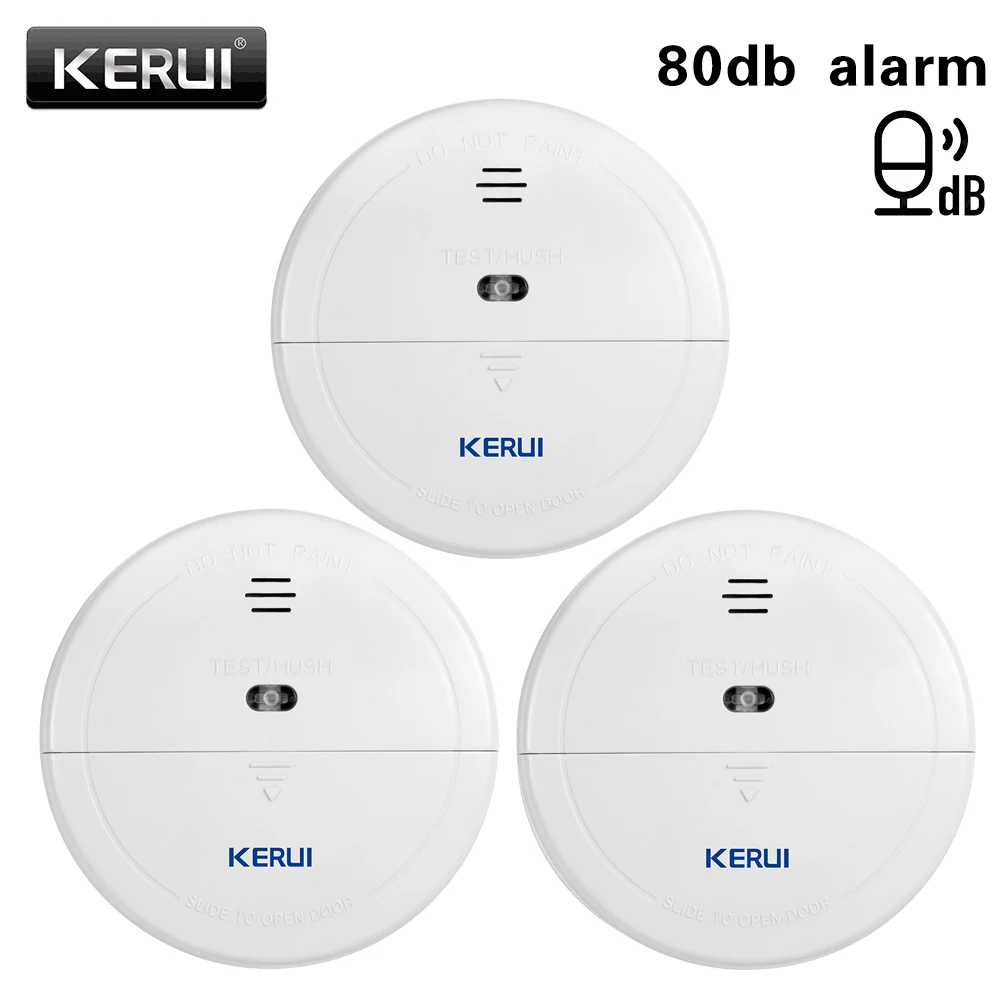 WIFI/PSTN/GSM 홈 보안 경보 시스템 또는 혼자 작업을 위한 433mhz 무선 연기 보호 감지기 연기 화재 센서