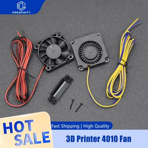 3D 프린터 팬 4010 팬 24v 검정색 플라스틱 압출기 냉각 팬 Ender3 V2 Ender3 / Ender3Pro CR10 3D 프린터 액세서리