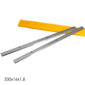 1 쌍 330mm HCS 두께 목재 대패 질 블레이드 나이프 330x16x1.8mm 13 