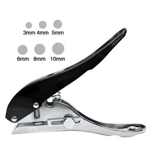3mm/4mm5mm/6mm/8mm/10mm 원형 구멍 펀치 종이 펀치 ID 카드 용 휴대용 원형 단일 구멍 펀치 PVC 카드 배지 사진
