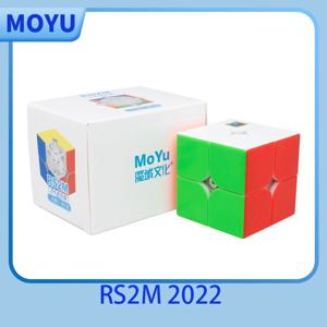 [JudyCube] Moyu RS2M 2022 V2 M 자기 매직 스피드 큐브 스티커가 없는 전문 Fidget Toys MOYU Rs2m V2 Cubo Magico 퍼즐
