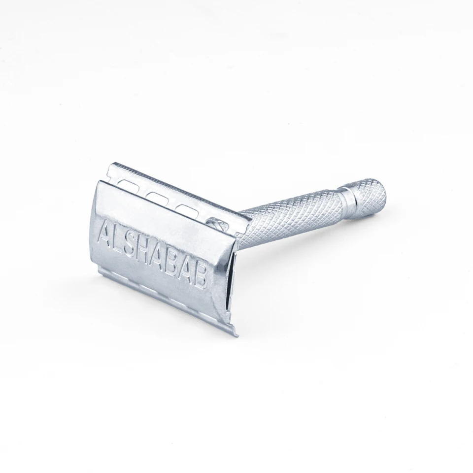 ALSHABAB 남성용 스테인레스 스틸 안전 면도기 이발사 면도 머리 수염 수동 더블 에지 Barbeador 7.3X4cm