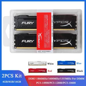 Memoria RAM DDR3 8GB 16GB 2x4GB(2x8GB) 키트 1866MHz 1600MHz 1333MHz 데스크탑 RAM PC3-12800 14900 1.5V DIMM 240핀 DDR3 PC 메모리