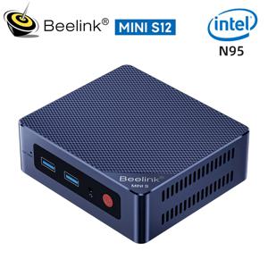 Beelink 미니 PC 데스크톱 미니 컴퓨터, 12 세대 인텔 알더 레이크 N95, 8GB DDR4, 256GB SSD, 와이파이 5, 듀얼 1000M LAN, S12