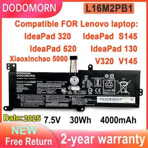 DODOMORN 노트북 배터리, Lenovo Ideapad 320 s145 520 130 V320 V1 L17L2PF1 L17M2PB7 L16S2PB2 L16M2PB3 L16C2PB1