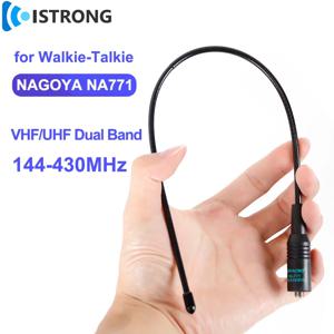Nagoya NA-771 기존 VHF/UHF 라디오 안테나 증폭기 워키 토키 유연한 채찍 안테나 144/430MH 듀얼 밴드 신호 부스터