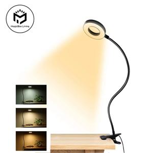 책상 램프 360에 48개의 LED 클립 ° 유연한 구즈넥 독서 테이블 조명 눈을 돌보는 USB 클램프 책 야간 조명 연구 읽기 조명