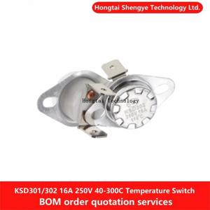 KSD301/302 온도 센서 190/195/200/210/220/230/240/250/260/270/280/300 도 16A 250V 온도 스위치 온도 조절기