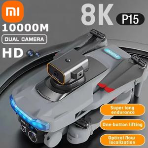 Xiaomi P15 드론 4K 전문 카메라 8K GPS HD 항공 사진 듀얼 카메라 전 방향 장애물 회피 드론