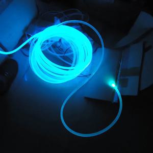 PMMA 측면 발광 광섬유 케이블 1.5mm/2mm/3mm/4mm 자동차 LED 조명 밝은 및 LED 광섬유 조명기 엔진 장식