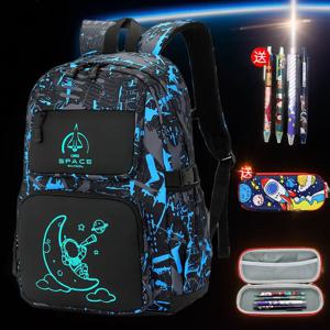 2025 소년을위한 방수 빛나는 어린이 학교 가방 어린이 배낭 학교 배낭 기본 Schoolbag 책 가방 Mochila Infantil