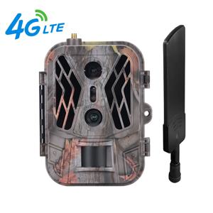 SuntekCam 4G HD 라이브 쇼 나이트 비전 트랩 게임 캠 Cellulare 듀얼 렌즈 사냥 트레일 카메라 36MP 4K 비디오 텔레 카메라 IP65