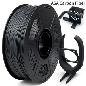 탄소 섬유 ASA 필라멘트, UV, 비, 내열성, 블랙 ASA, 엔지니어링 필라멘트, 야외 기능성 부품 인쇄, 1.75mm