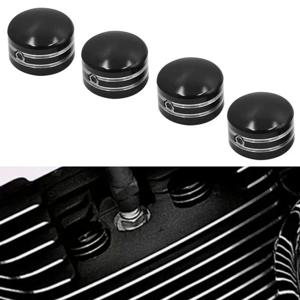 Harley Sportster XL 883 1200 48 트윈 캠 투어링 1999-2017 점화 플러그 커버 용 4Pcs 오토바이 점화 플러그 커버 헤드 볼트 캡