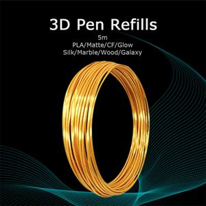 3D 펜 필라멘트 5M Pla 플라스틱 1.75Mm 실크 듀얼 매트 탄소 섬유 대리석 나무 반짝이 흰색 검정색 빨간색 녹색 파란색 보라색 리필