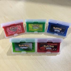 포켓몬 시리즈 GBA 게임 카트리지 32 비트 비디오 게임 콘솔 카드 Smaragd- Feuerrote Rubin- GBA/NDS 용 독일어