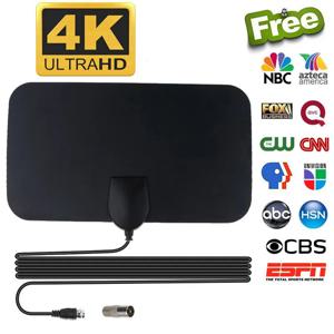 글로벌 디지털 TV 용 4K TV 안테나 RV 실외 자동차 안테나 실내 스마트 TV 신호 수신기 용 1080P DVB-T2 4000 마일 HD 부스터