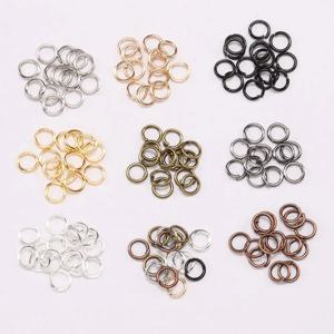 50-200 개/몫 3-20mm 오픈 점프 링 로즈 골드 루프 분할 링 커넥터 DIY 쥬얼리 결과 만들기 Diy 액세서리