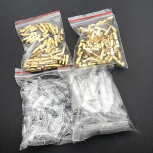 200PCS 3.9mm 총알 커넥터 키트 오토바이 모토에 대 한 절연 커버와 황동 총알 남성 & 여성 와이어 터미널 커넥터
