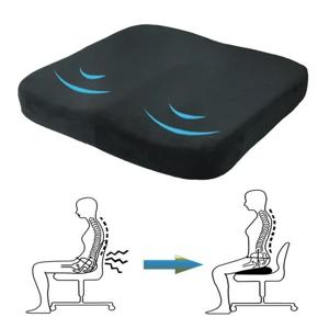새로운 Tailbone 좌골 신경통 허리 통증 완화 컴포트 사무실 의자 자동차 좌석 쿠션 미끄럼 방지 정형 메모리 폼 Coccyx 쿠션