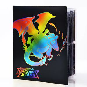 Charizard 240Pcs 앨범 카드 도서지도 편지 Mewtwo Charizard 홀더 바인더 컬렉션 폴더 애니메이션 카드 수호자 노트북 선물