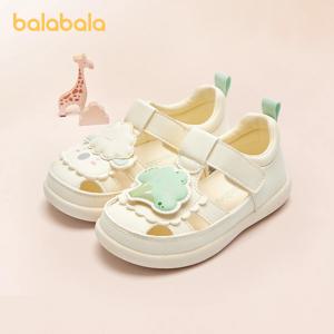 Balabala 남아 여아 아기 워킹화, 어린이 샌들 신발, 2024 여름 유아 미끄럼 방지, 유행과 귀여운 신상